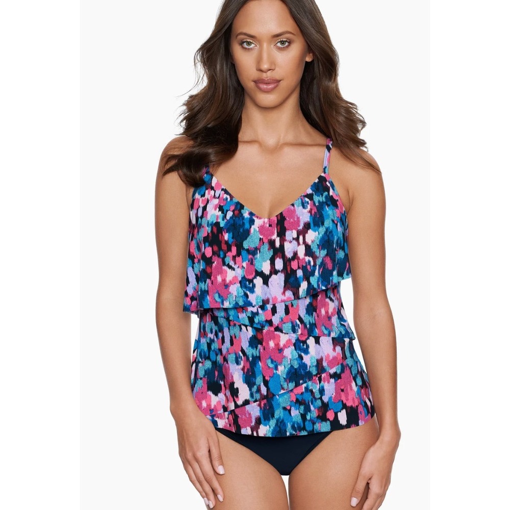 Magicsuit Chloe Tankini Top 14 Abstract Beachcombing Slimming